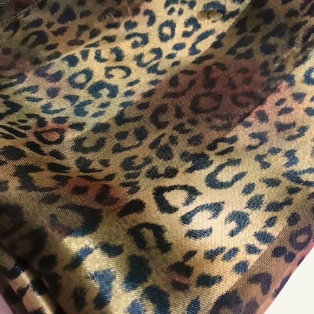 Leopard Scarf Elegant Animal Print Long Luxe Fashion Scarf